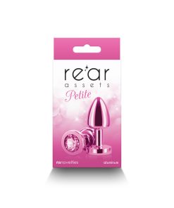 Rear Assets Petite Metal Anal Plug Pink