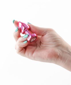 Rear Assets Petite Metal Anal Plug Pink