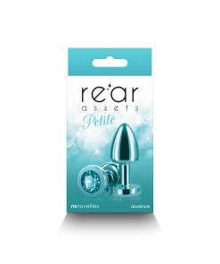 Rear Assets Petite Metal Anal Plug Teal