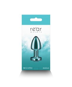 Rear Assets Petite Metal Anal Plug Teal
