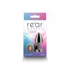Rear Assets Petite Metal Anal Plug Gunmetal/Rainbow
