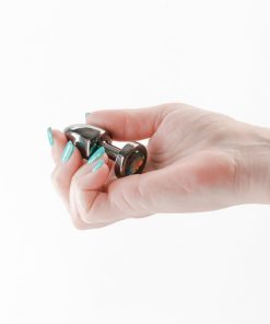 Rear Assets Petite Metal Anal Plug Gunmetal/Rainbow