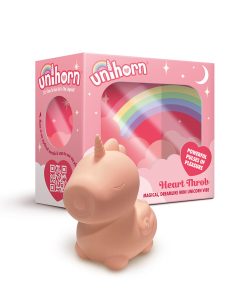 Unihorn Heart Throb Pulsing Vibrator Pink