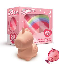 Unihorn Heart Throb Pulsing Vibrator Pink