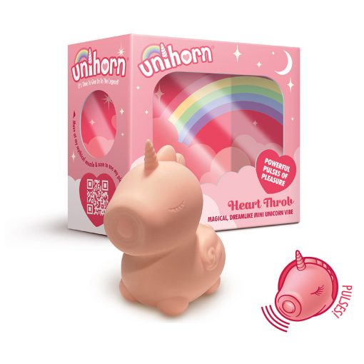 Unihorn Heart Throb Pulsing Vibrator Pink - Image 3