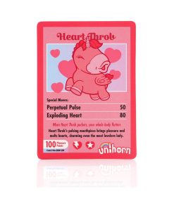 Unihorn Heart Throb Pulsing Vibrator Pink