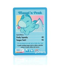 Unihorn Mount'N Peak Pointed Flicking Tongue Vibrator Blue