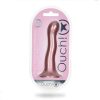 Ouch! Ultra Soft Silicone 7 In. Curvy G-Spot Dildo Rose Gold