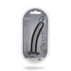 Shots Ouch! Smooth Silicone 6 In. G-Spot Dildo Gunmetal