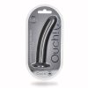 Shots Ouch! Smooth Silicone 7 In. G-Spot Dildo Gunmetal