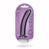 Ouch! Smooth Silicone 7 In. G-Spot Dildo Metallic Purple