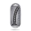 Ouch! Beaded Silicone 8 In. G-Spot Dildo Gunmetal