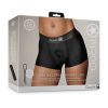 Ouch! Vibrating Strap-On Boxer Black M/L