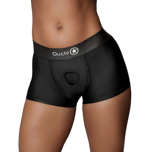 Ouch! Vibrating Strap-On Boxer Black M/L - Image 2