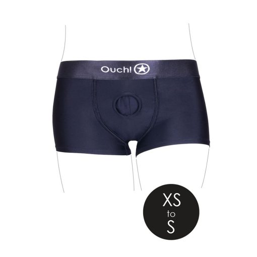 Ouch! Vibrating Strap-On Boxer Black Xs/S - Image 5