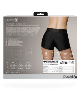 Ouch! Vibrating Strap-On Boxer Black Xs/S
