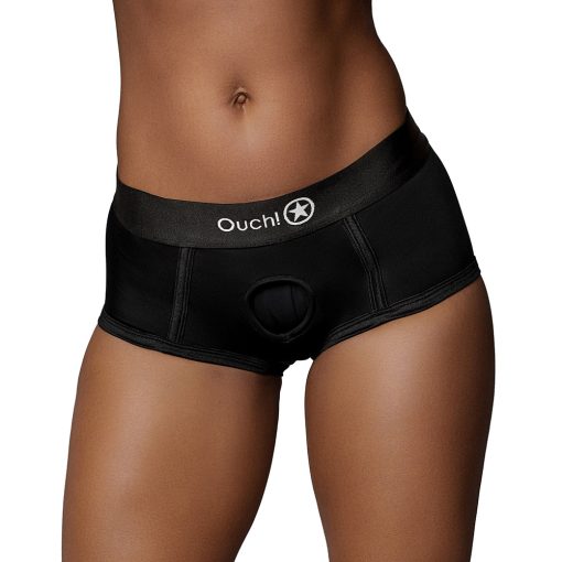 Ouch! Vibrating Strap-On Brief Black M/L - Image 2