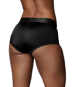 Ouch! Vibrating Strap-On Brief Black M/L