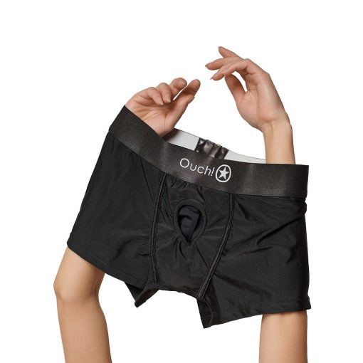Ouch! Vibrating Strap-On Brief Black M/L - Image 4