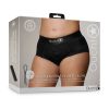 Ouch! Vibrating Strap-On Brief Black Xl/2Xl