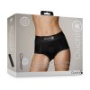Ouch! Vibrating Strap-On Brief Black Xs/S