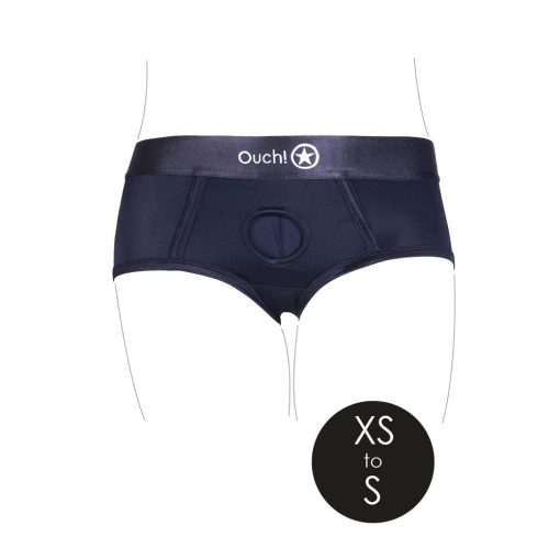 Ouch! Vibrating Strap-On Brief Black Xs/S - Image 5