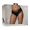 Ouch! Vibrating Strap-On High-Cut Brief Black M/L