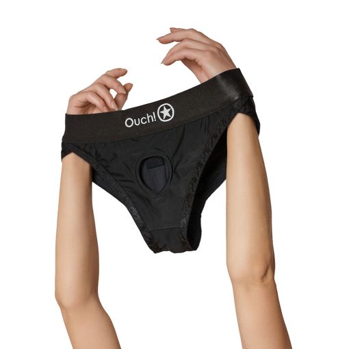 Ouch! Vibrating Strap-On Hipster Black M/L - Image 4