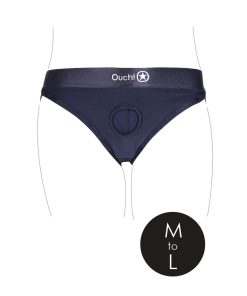 Ouch! Vibrating Strap-On Hipster Black M/L