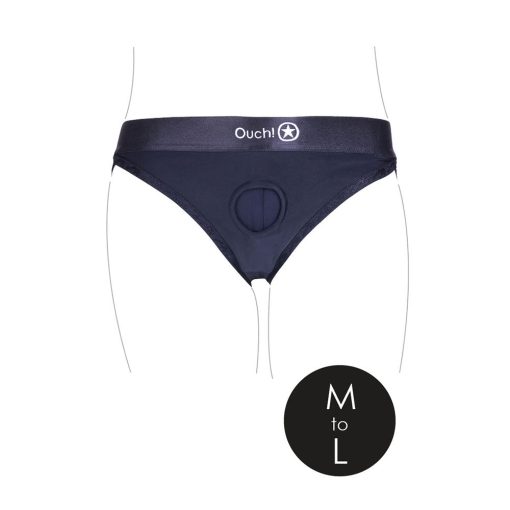 Ouch! Vibrating Strap-On Hipster Black M/L - Image 5