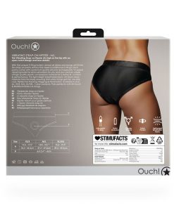 Ouch! Vibrating Strap-On Hipster Black M/L