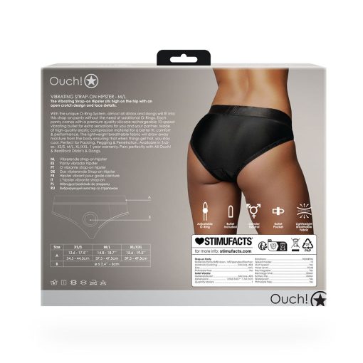 Ouch! Vibrating Strap-On Hipster Black M/L - Image 11