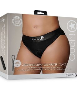 Ouch! Vibrating Strap-On Hipster Black Xl/2Xl