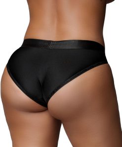 Ouch! Vibrating Strap-On Hipster Black Xl/2Xl