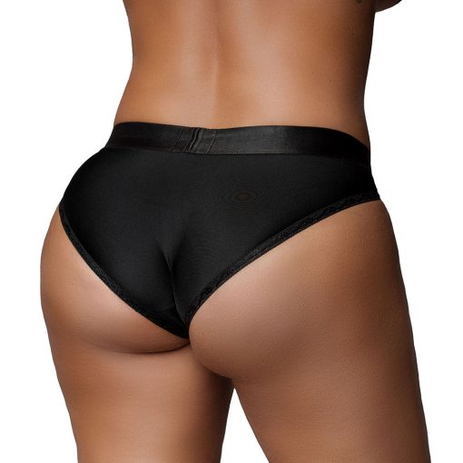 Ouch! Vibrating Strap-On Hipster Black Xl/2Xl - Image 3