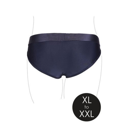 Ouch! Vibrating Strap-On Hipster Black Xl/2Xl - Image 6