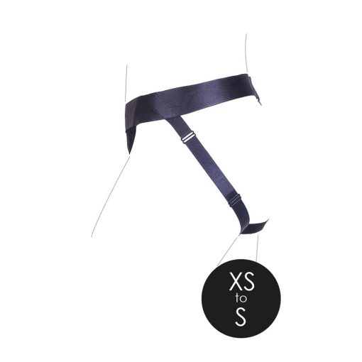 Ouch! Vibrating Strap-On Panty Harness With Open Back Black Xs/S - Image 7