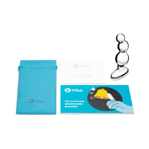 B-Vibe Stainless Steel Anal Beads - Image 9