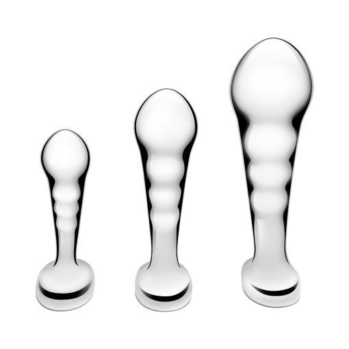 B-Vibe Stainless Steel P-Spot Plug Training Set - Image 2