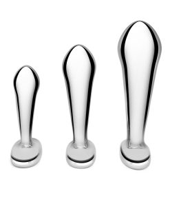 B-Vibe Stainless Steel P-Spot Plug Training Set