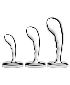 B-Vibe Stainless Steel P-Spot Plug Training Set