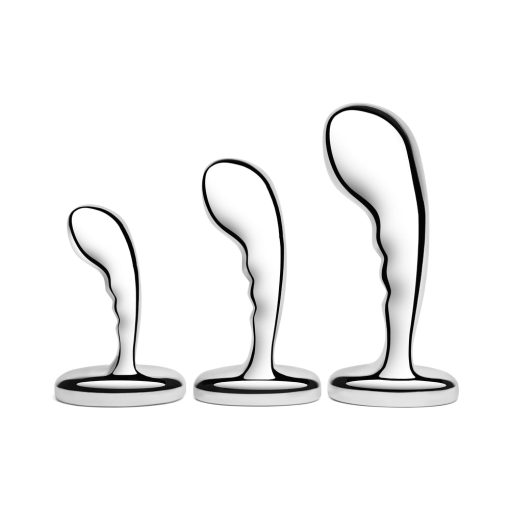 B-Vibe Stainless Steel P-Spot Plug Training Set - Image 5