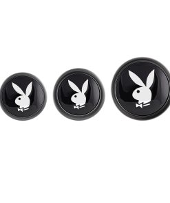Playboy Pleasure 3 Ways 3-Piece Metal Anal Plug Set Hematite