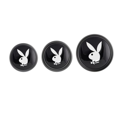 Playboy Pleasure 3 Ways 3-Piece Metal Anal Plug Set Hematite - Image 4