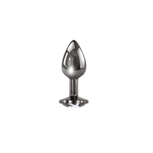 Playboy Tux Small Metal Anal Plug Hematite - Image 2