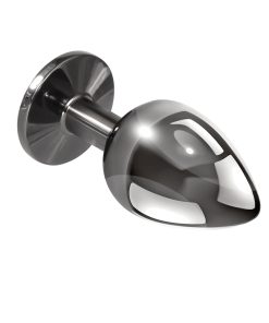 Playboy Tux Large Metal Anal Plug Hematite