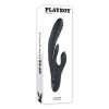 Playboy Rapid Rabbit – Thrusting & Flapping Dual Vibrator (Black, Rechargeable)