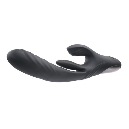 Playboy Rapid Rabbit – Thrusting & Flapping Dual Vibrator (Black, Rechargeable) - Image 2
