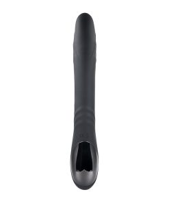 Playboy Rapid Rabbit – Thrusting & Flapping Dual Vibrator (Black, Rechargeable)