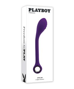 Playboy Spot On Rechargeable Posable Silicone G-Spot Vibrator Acai